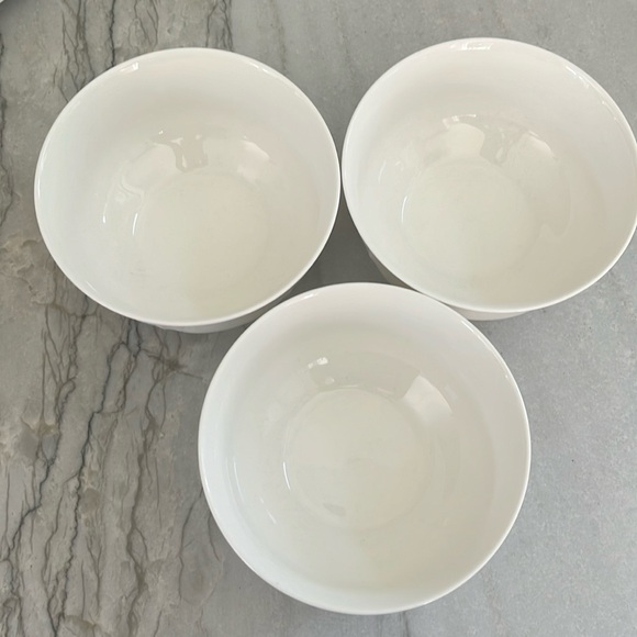 Mikasa ultima plus antique white hk400 super strong fine china set of 3 bowls - Picture 1 of 8